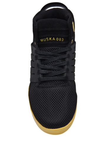 Sorte sneakers med snørre